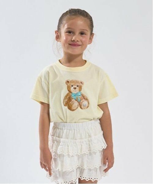 Lycee mine / リセマイン Tシャツ | 【ソフトコットン】アソートリボンモチーフプリントTシャツ（クリーム）