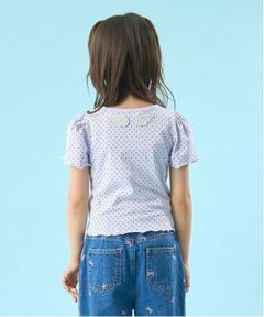 Lycee mine / リセマイン Tシャツ | 【ソフトコットン】ドットプリントミニミニパフ半袖Tシャツ