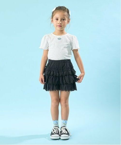 Lycee mine / リセマイン Tシャツ | 【ソフトコットン】ドットプリントミニミニパフ半袖Tシャツ | 詳細1