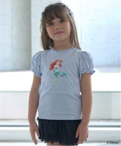 Lycee mine / リセマイン Tシャツ | 【Disney Princess】【ソフトコットン】アソートリボン付きパフTシャツ