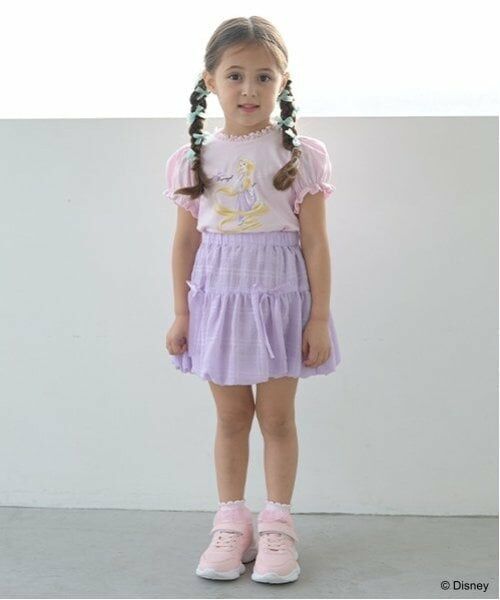 Lycee mine / リセマイン Tシャツ | 【Disney Princess】【ソフトコットン】アソートリボン付きパフTシャツ | 詳細10