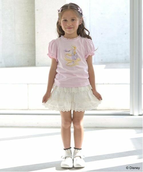 Lycee mine / リセマイン Tシャツ | 【Disney Princess】【ソフトコットン】アソートリボン付きパフTシャツ | 詳細11