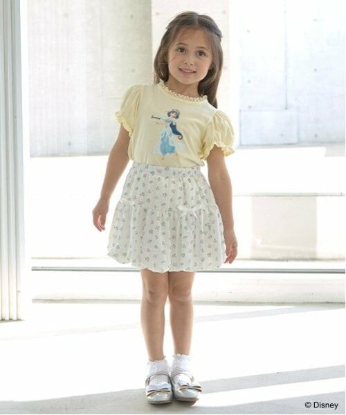 Lycee mine / リセマイン Tシャツ | 【Disney Princess】【ソフトコットン】アソートリボン付きパフTシャツ | 詳細12