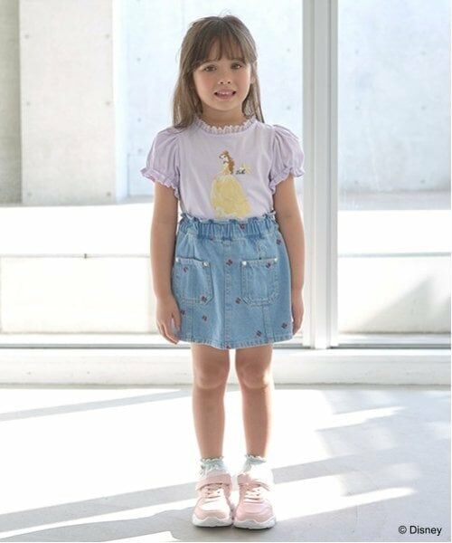 Lycee mine / リセマイン Tシャツ | 【Disney Princess】【ソフトコットン】アソートリボン付きパフTシャツ | 詳細15