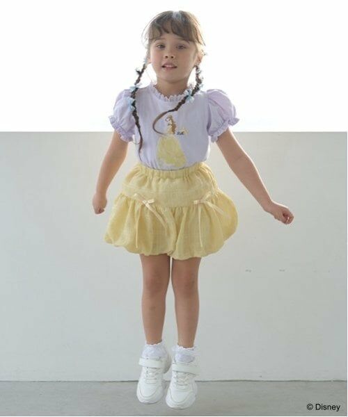 Lycee mine / リセマイン Tシャツ | 【Disney Princess】【ソフトコットン】アソートリボン付きパフTシャツ | 詳細16