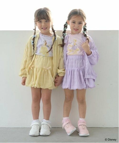 Lycee mine / リセマイン Tシャツ | 【Disney Princess】【ソフトコットン】アソートリボン付きパフTシャツ | 詳細19