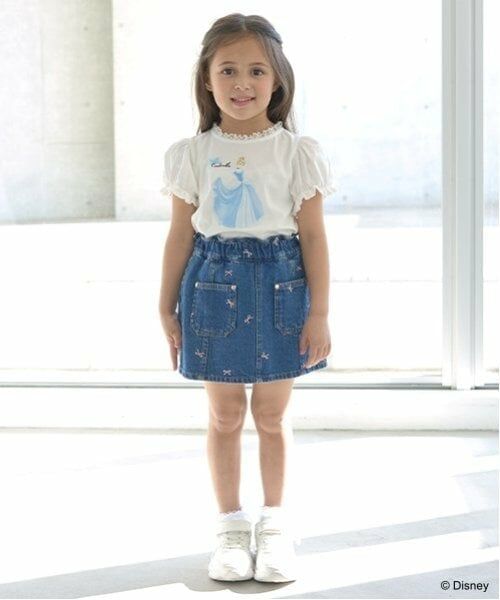 Lycee mine / リセマイン Tシャツ | 【Disney Princess】【ソフトコットン】アソートリボン付きパフTシャツ | 詳細8