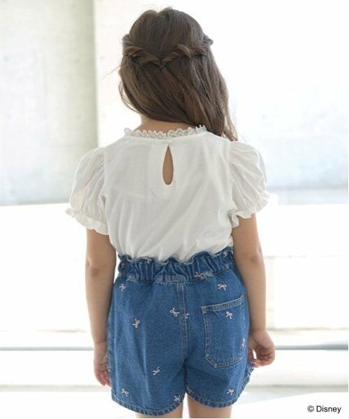 Lycee mine / リセマイン Tシャツ | 【Disney Princess】【ソフトコットン】アソートリボン付きパフTシャツ | 詳細9