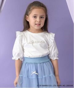 Lycee mine / リセマイン Tシャツ | 【サンリオキャラクターズ】【ソフトコットン】シナモロール&クロミアソート刺しゅう5分袖Tシャツ