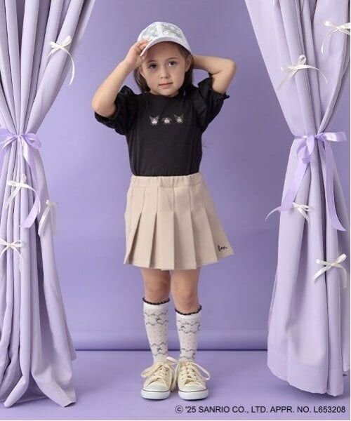 Lycee mine / リセマイン Tシャツ | 【サンリオキャラクターズ】【ソフトコットン】シナモロール&クロミアソート刺しゅう5分袖Tシャツ | 詳細23