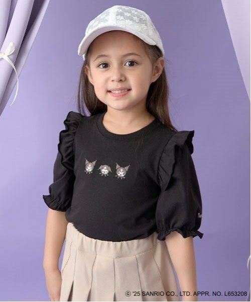 Lycee mine / リセマイン Tシャツ | 【サンリオキャラクターズ】【ソフトコットン】シナモロール&クロミアソート刺しゅう5分袖Tシャツ | 詳細25