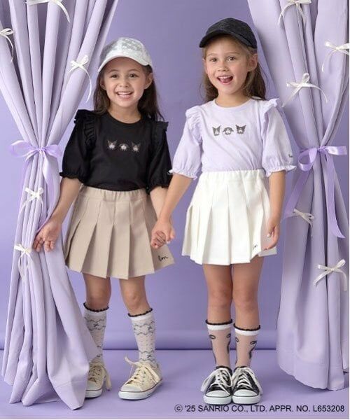 Lycee mine / リセマイン Tシャツ | 【サンリオキャラクターズ】【ソフトコットン】シナモロール&クロミアソート刺しゅう5分袖Tシャツ | 詳細27