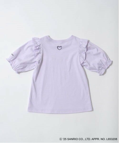 Lycee mine / リセマイン Tシャツ | 【サンリオキャラクターズ】【ソフトコットン】シナモロール&クロミアソート刺しゅう5分袖Tシャツ | 詳細3