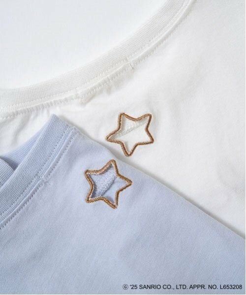 Lycee mine / リセマイン Tシャツ | 【サンリオキャラクターズ】【ソフトコットン】シナモロール&クロミアソート刺しゅう5分袖Tシャツ | 詳細6