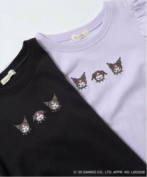 Lycee mine / リセマイン Tシャツ | 【サンリオキャラクターズ】【ソフトコットン】シナモロール&クロミアソート刺しゅう5分袖Tシャツ | 詳細7