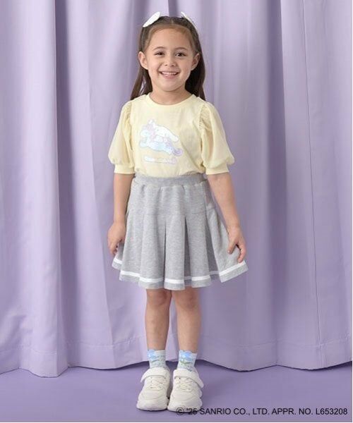 Lycee mine / リセマイン Tシャツ | 【サンリオキャラクターズ】【ソフトコットン】シナモロールオーロララメプリントパフTシャツ | 詳細11