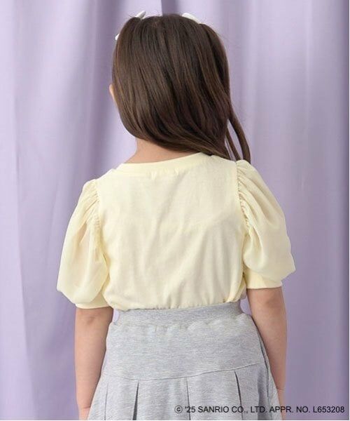 Lycee mine / リセマイン Tシャツ | 【サンリオキャラクターズ】【ソフトコットン】シナモロールオーロララメプリントパフTシャツ | 詳細12