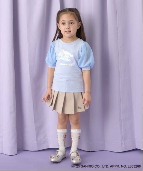 Lycee mine / リセマイン Tシャツ | 【サンリオキャラクターズ】【ソフトコットン】シナモロールオーロララメプリントパフTシャツ | 詳細17