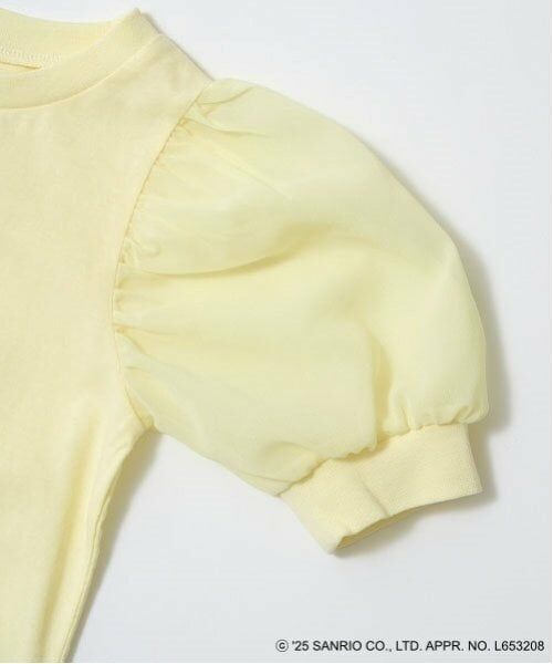 Lycee mine / リセマイン Tシャツ | 【サンリオキャラクターズ】【ソフトコットン】シナモロールオーロララメプリントパフTシャツ | 詳細4