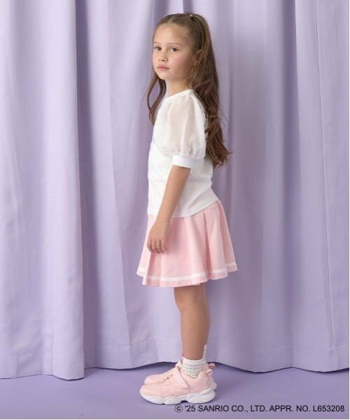 Lycee mine / リセマイン Tシャツ | 【サンリオキャラクターズ】【ソフトコットン】シナモロールオーロララメプリントパフTシャツ | 詳細9