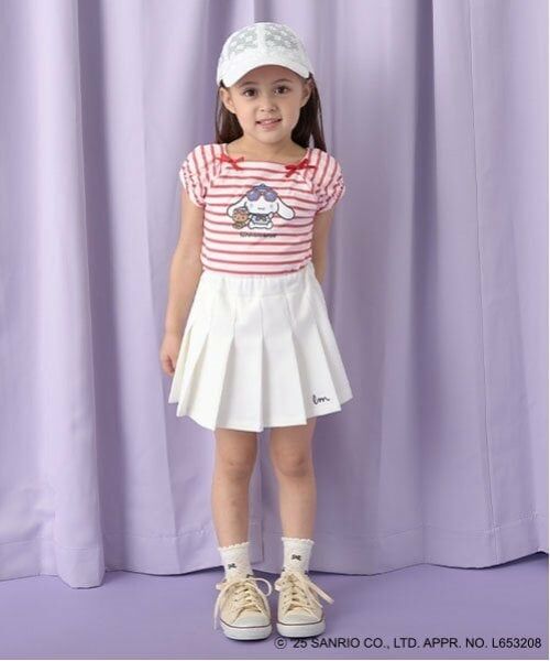 Lycee mine / リセマイン Tシャツ | 【サンリオキャラクターズ】【ソフトコットン】シナモロールリボン付きマリンTシャツ | 詳細1