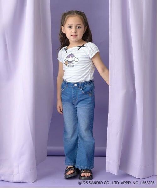 Lycee mine / リセマイン Tシャツ | 【サンリオキャラクターズ】【ソフトコットン】シナモロールリボン付きマリンTシャツ | 詳細10