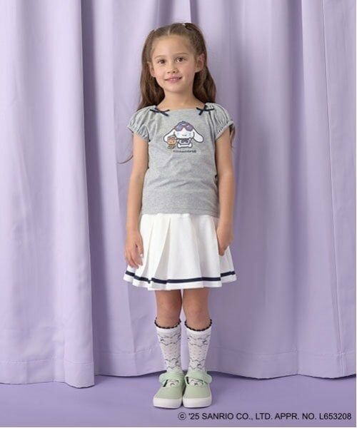 Lycee mine / リセマイン Tシャツ | 【サンリオキャラクターズ】【ソフトコットン】シナモロールリボン付きマリンTシャツ | 詳細15