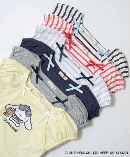Lycee mine / リセマイン Tシャツ | 【サンリオキャラクターズ】【ソフトコットン】シナモロールリボン付きマリンTシャツ | 詳細25