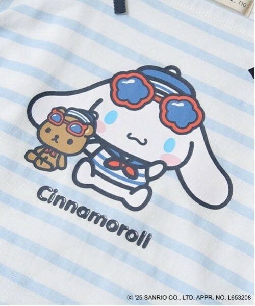 Lycee mine / リセマイン Tシャツ | 【サンリオキャラクターズ】【ソフトコットン】シナモロールリボン付きマリンTシャツ | 詳細26