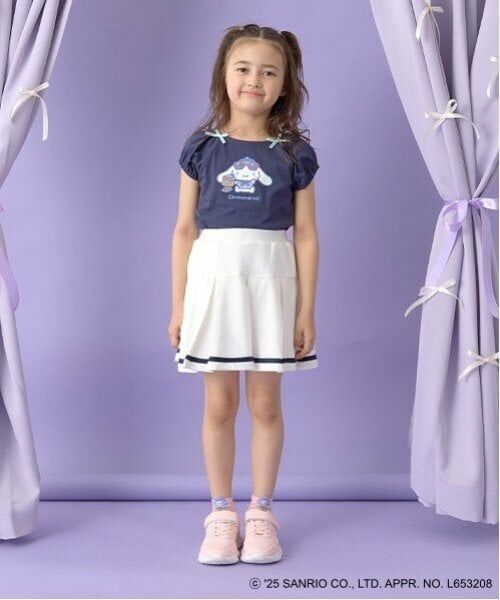 Lycee mine / リセマイン Tシャツ | 【サンリオキャラクターズ】【ソフトコットン】シナモロールリボン付きマリンTシャツ | 詳細7