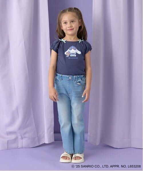 Lycee mine / リセマイン Tシャツ | 【サンリオキャラクターズ】【ソフトコットン】シナモロールリボン付きマリンTシャツ | 詳細9