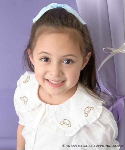 Lycee mine / リセマイン シャツ・ブラウス | 【サンリオキャラクターズ】シナモロールフリル衿ブラウス&リボンヘアゴムセット | 詳細3