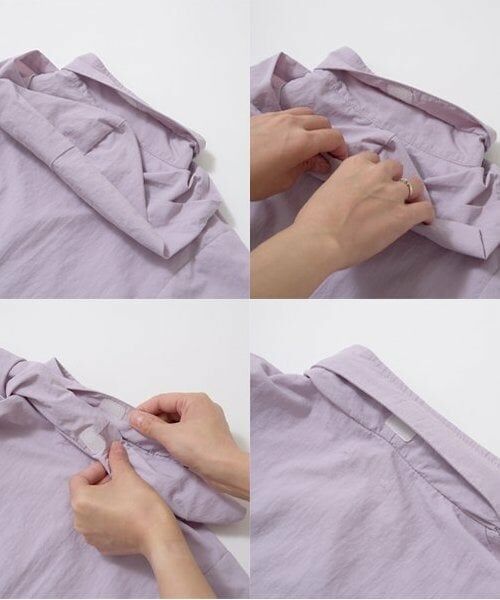 Lycee mine / リセマイン ブルゾン | 【撥水加工】バックフリルAラインマウンテンパーカ(収納袋付き) | 詳細5