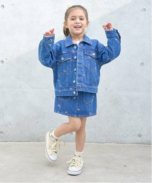 Lycee mine / リセマイン ブルゾン | 【LOVE DENIM】アソート刺しゅう総柄Gジャン | 詳細10