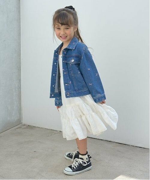 Lycee mine / リセマイン ブルゾン | 【LOVE DENIM】アソート刺しゅう総柄Gジャン | 詳細12