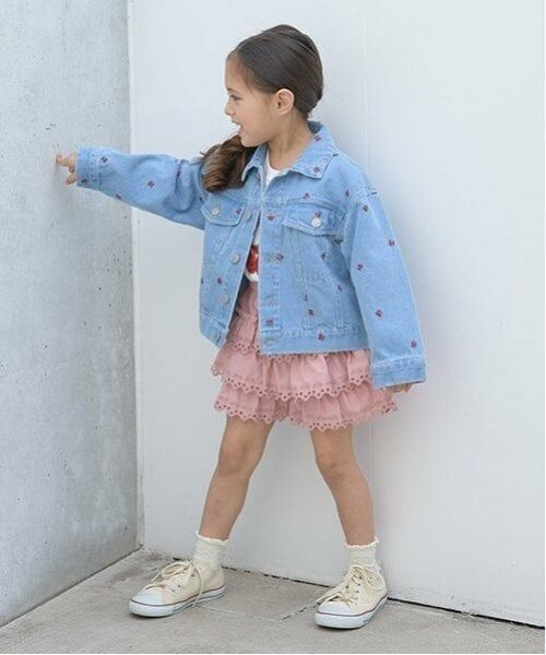 Lycee mine / リセマイン ブルゾン | 【LOVE DENIM】アソート刺しゅう総柄Gジャン | 詳細14