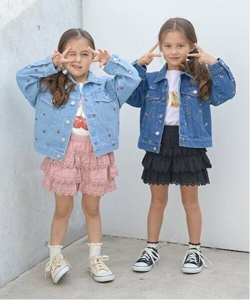 Lycee mine / リセマイン ブルゾン | 【LOVE DENIM】アソート刺しゅう総柄Gジャン | 詳細17