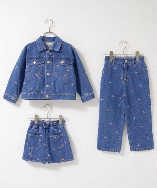 Lycee mine / リセマイン ブルゾン | 【LOVE DENIM】アソート刺しゅう総柄Gジャン | 詳細18