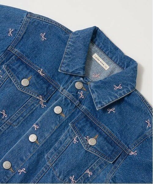 Lycee mine / リセマイン ブルゾン | 【LOVE DENIM】アソート刺しゅう総柄Gジャン | 詳細2