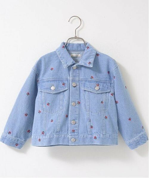 Lycee mine / リセマイン ブルゾン | 【LOVE DENIM】アソート刺しゅう総柄Gジャン | 詳細8