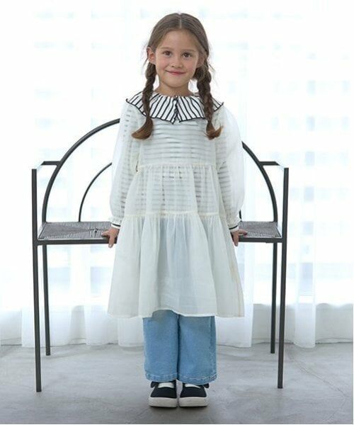 Lycee mine / リセマイン ミニ丈・ひざ丈ワンピース | シアーティアードワンピース | 詳細11