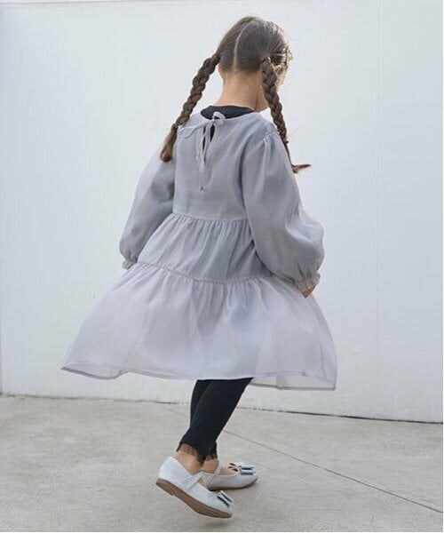 Lycee mine / リセマイン ミニ丈・ひざ丈ワンピース | シアーティアードワンピース | 詳細15