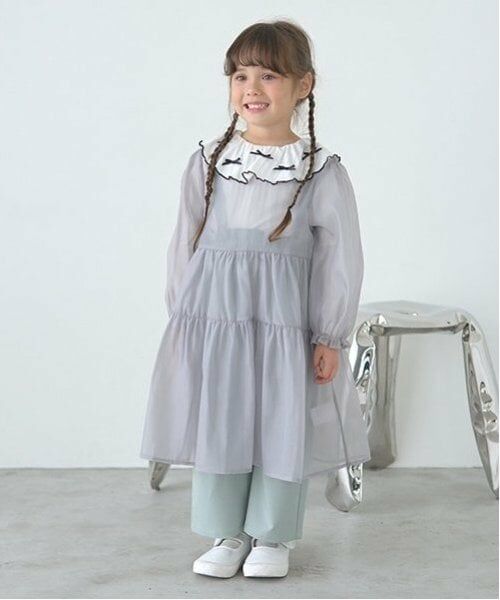 Lycee mine / リセマイン ミニ丈・ひざ丈ワンピース | シアーティアードワンピース | 詳細16