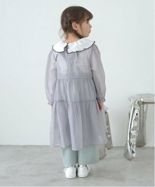 Lycee mine / リセマイン ミニ丈・ひざ丈ワンピース | シアーティアードワンピース | 詳細17