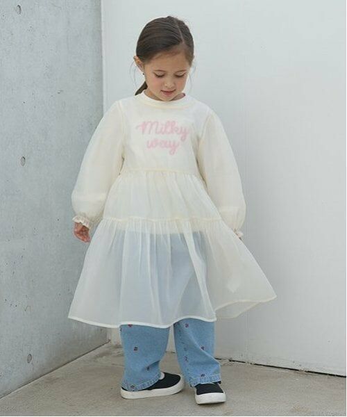 Lycee mine / リセマイン ミニ丈・ひざ丈ワンピース | シアーティアードワンピース | 詳細9