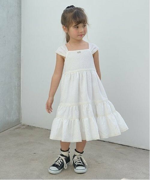 Lycee mine / リセマイン ミニ丈・ひざ丈ワンピース | ティアードワンピース（オフ ホワイト）