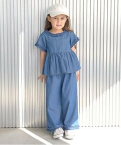 Lycee mine / リセマイン その他パンツ | 【セットアップ】フリルブラウス&フリルワイドパンツ