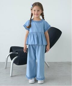 Lycee mine / リセマイン その他パンツ | 【セットアップ】フリルブラウス&フリルワイドパンツ