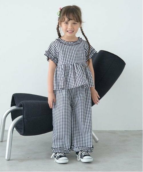 Lycee mine / リセマイン その他パンツ | 【セットアップ】フリルブラウス&フリルワイドパンツ（マルチ）