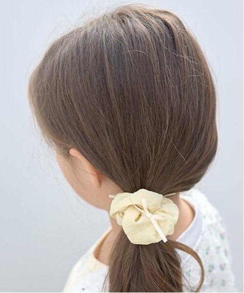 Lycee mine / リセマイン ヘアゴム・シュシュ | リボン付きシュシュ（レモン イエロー）